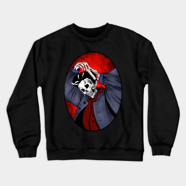 skeleton Barber Crewneck Sweatshirt by BSKR